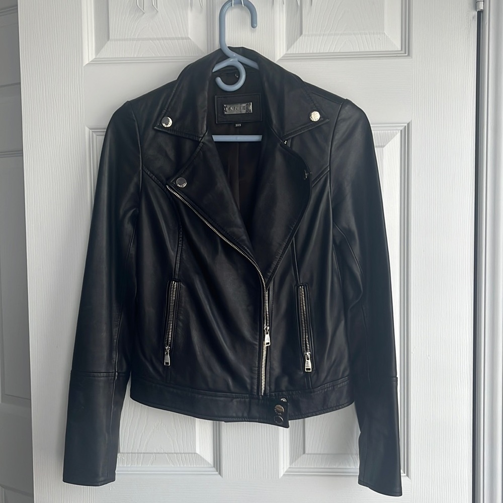 Danier black leather jacket - Mckenna 2